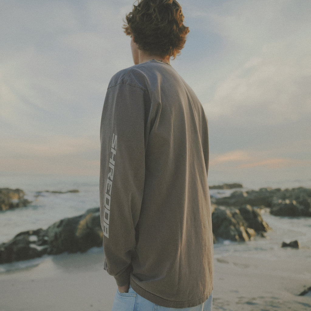 90s LONG SLEEVE - Faded Brown