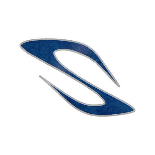 SHREDDA SURFBOARD STICKER BLUE