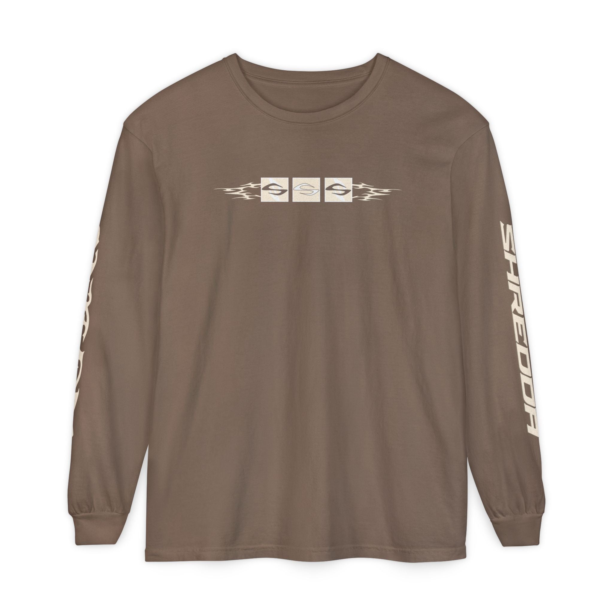 90s LONG SLEEVE - Faded Brown